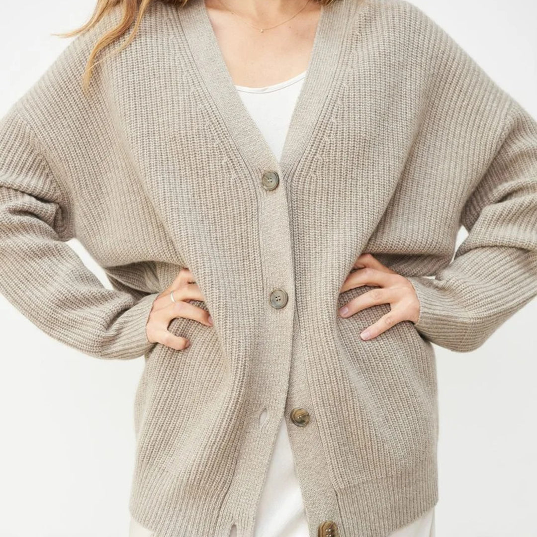Leah – Women's oversized cashmere cardigan