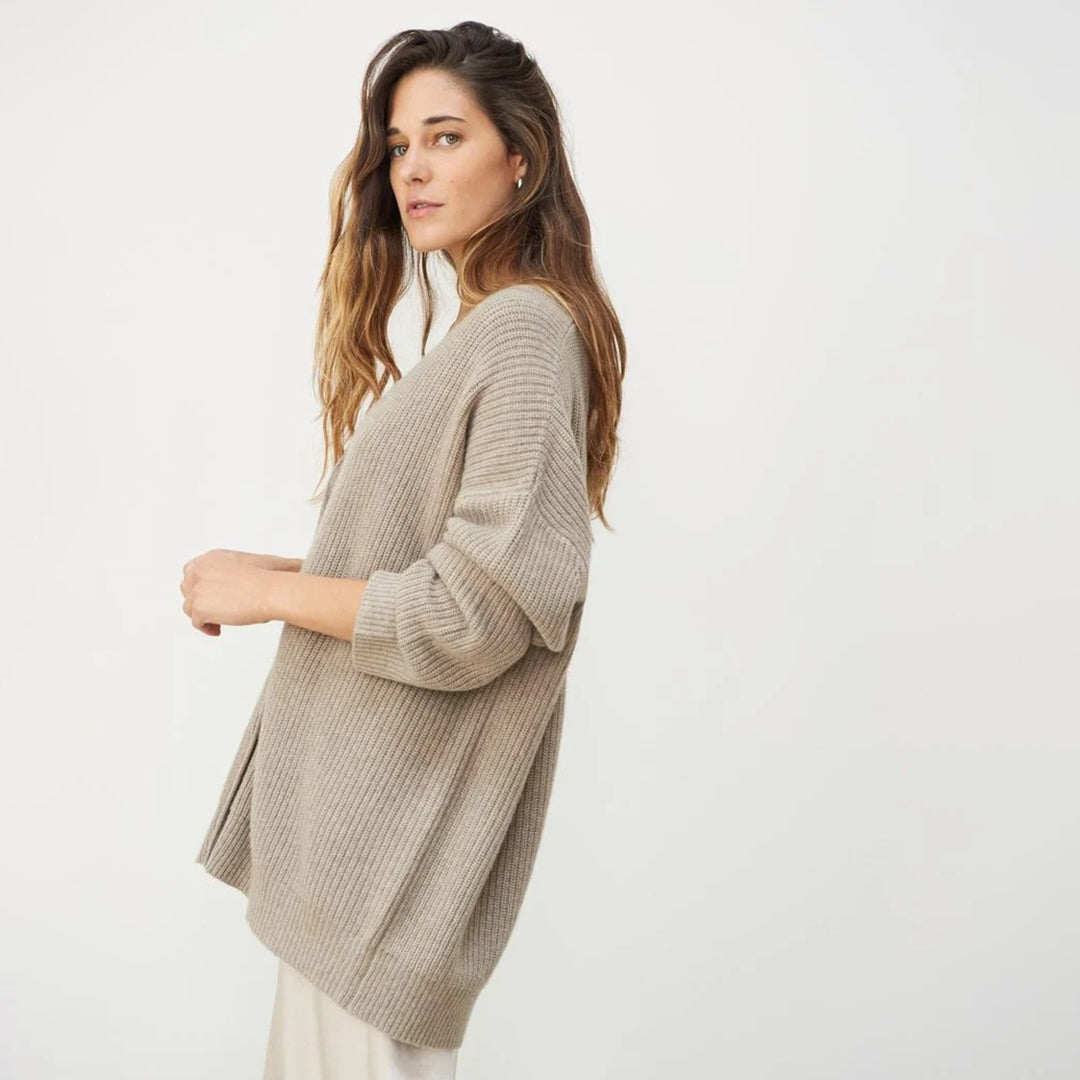 Leah – Women's oversized cashmere cardigan
