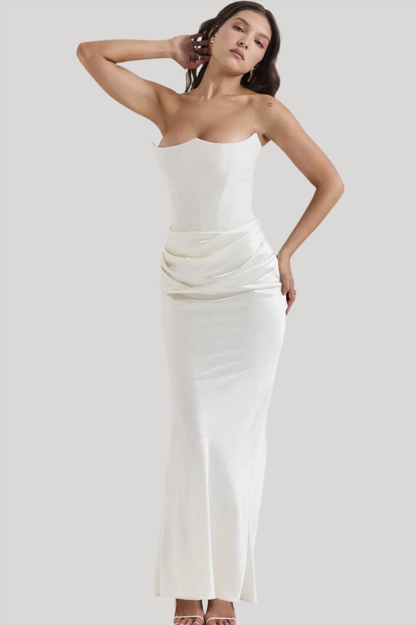 Elisabeth - Off-shoulder maxi dress for a refined appearance