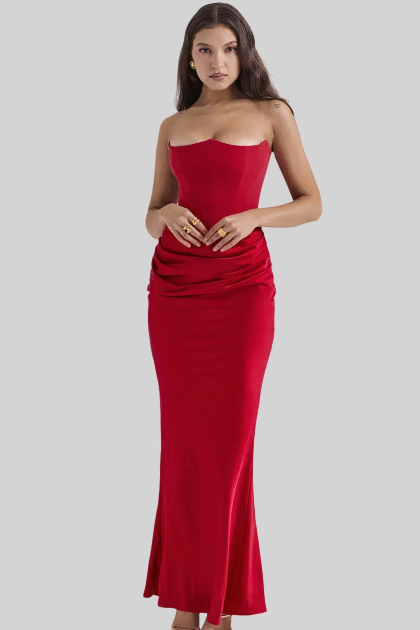 Elisabeth - Off-shoulder maxi dress for a refined appearance
