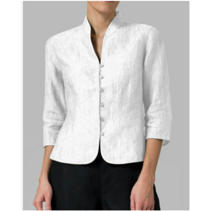 Brynna - Women's high-collar quality blouse