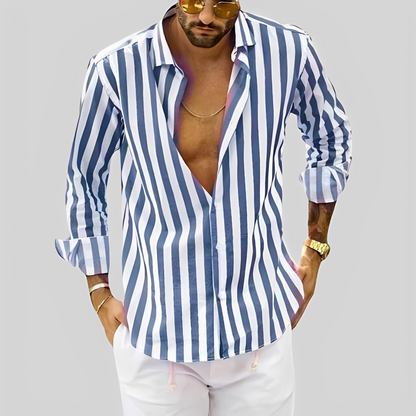 Aljur - Modern striped shirt for men