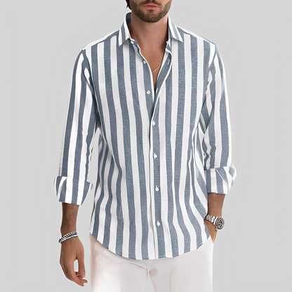 Aljur - Modern striped shirt for men