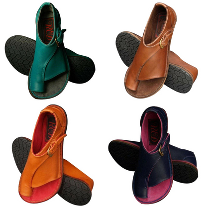 Elvina - Flat Sandals with Buckles