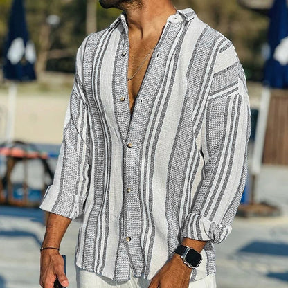 Oliver - Men's light summer linen shirt