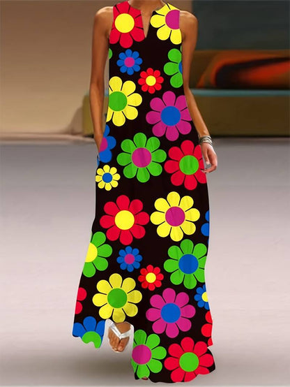 Grace - Dress with V-Neck and Floral Pattern