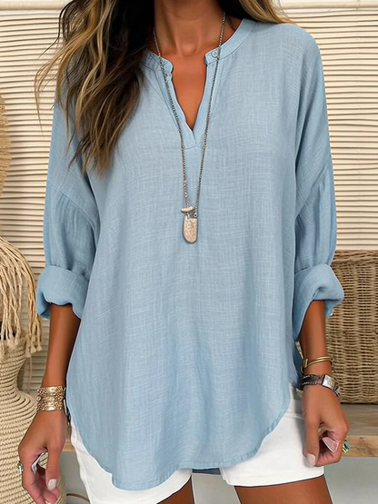 Eliza - Casual Linen Blouse