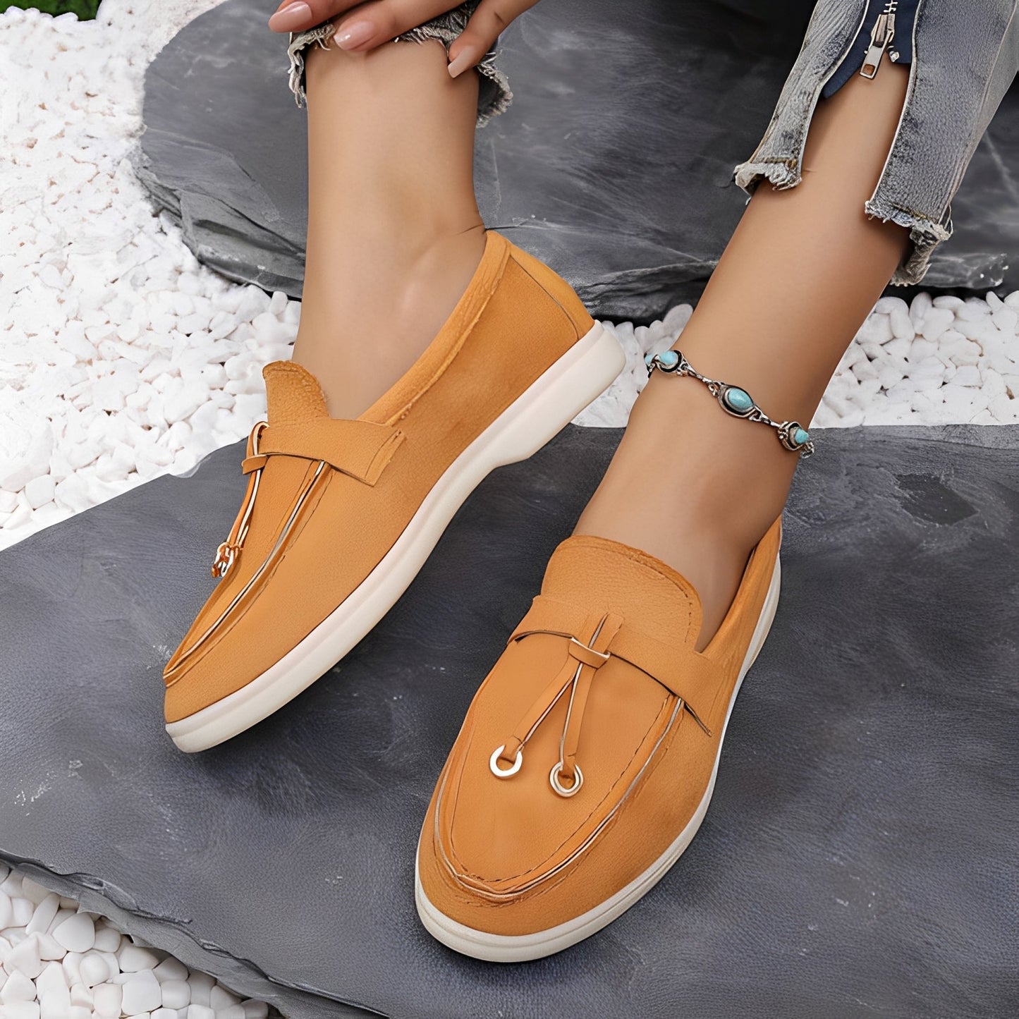 Euna - Chic women's slip-on loafers