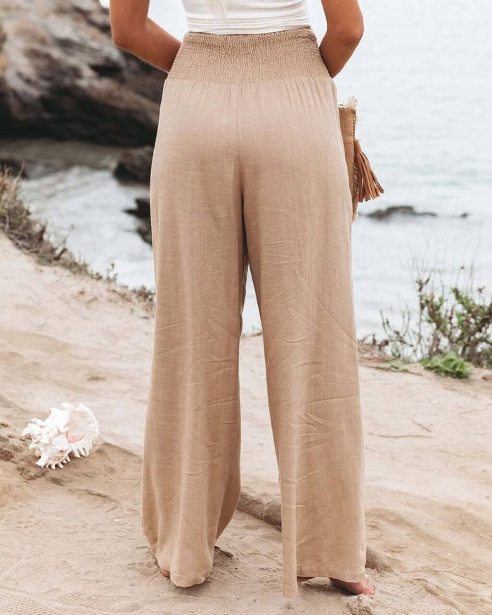 Quinley - Stretchy Linen Pants