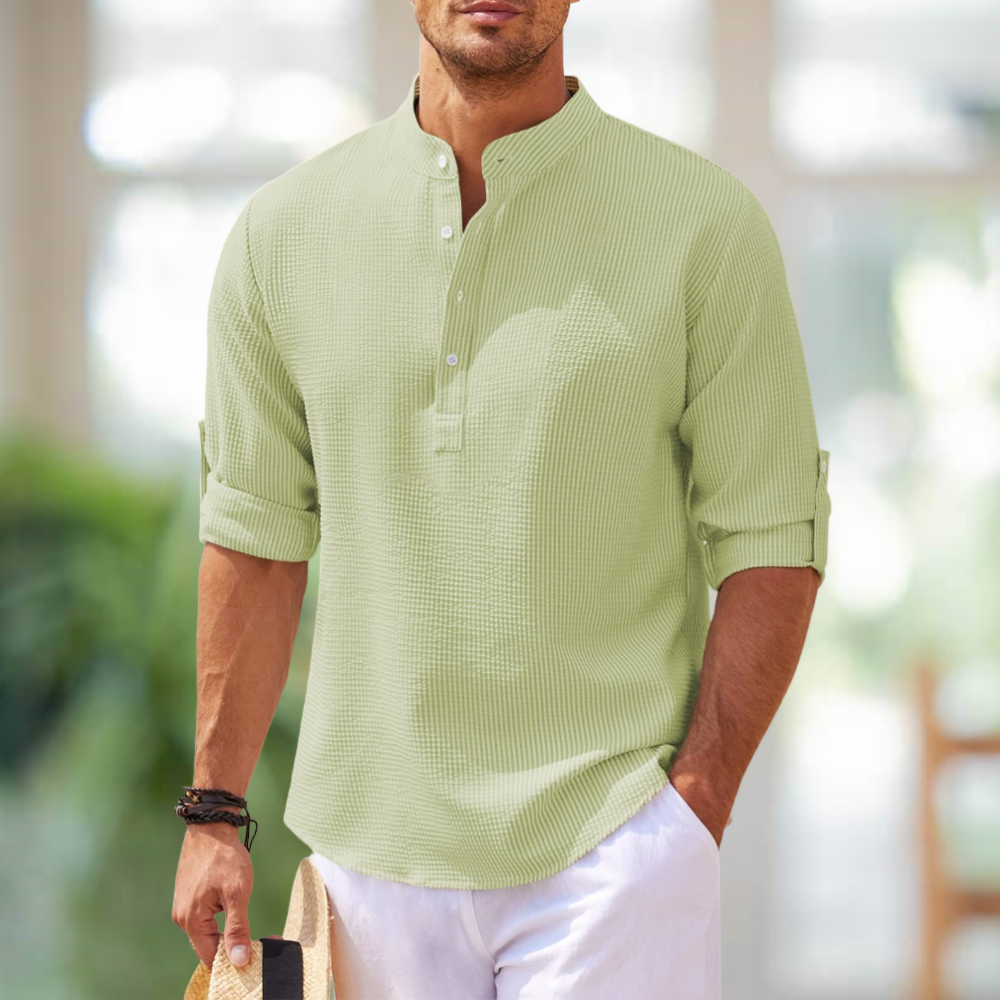 Cormac - Men's Long-Sleeve Linen Shirt