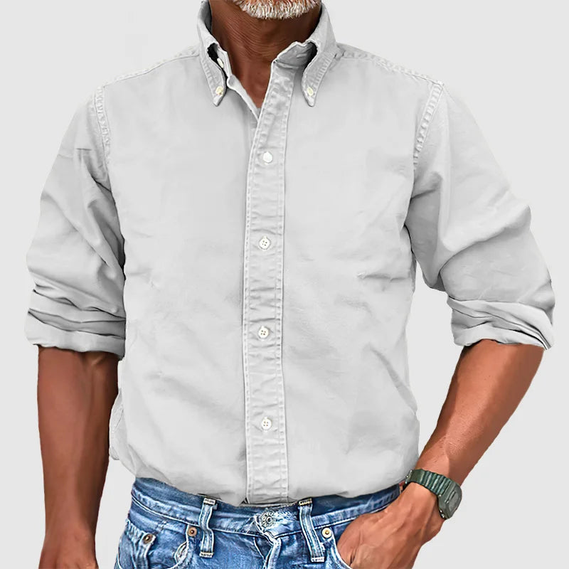 Vince – Classic men's shirt with a worn look