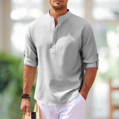 Cormac - Men's Long-Sleeve Linen Shirt