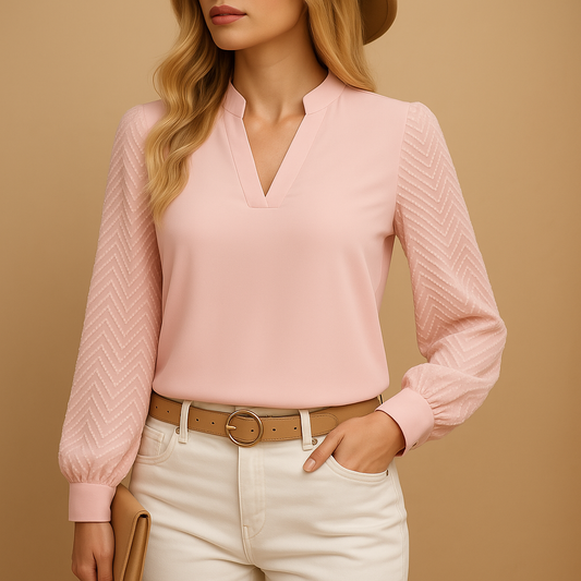 Aiko – Elegant V-Neck Top