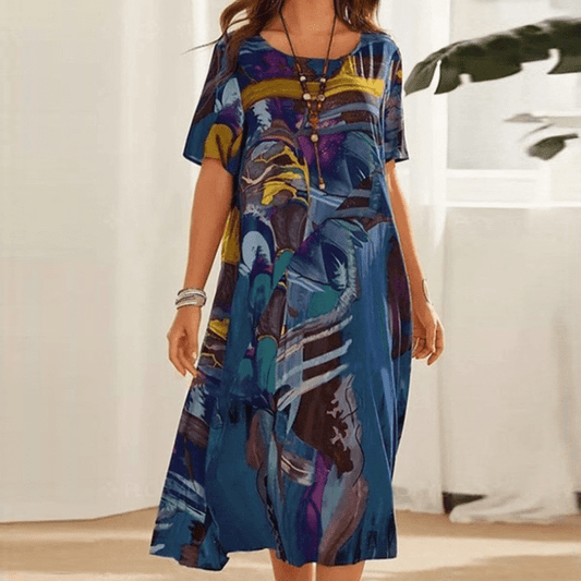 Elizabeth – Elegant dress with floral design