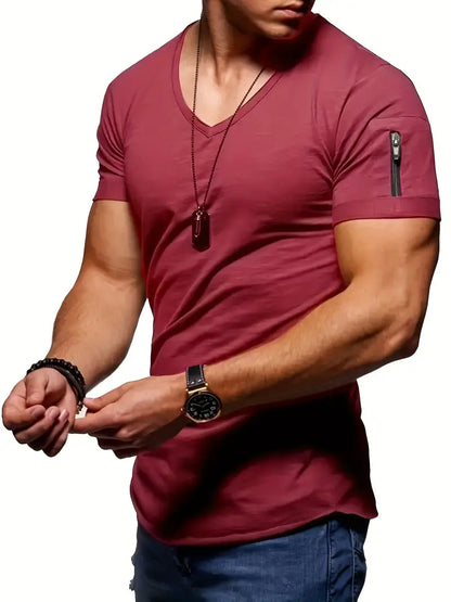 James - Men's V-Neck T-Shirt, Comfortable Design
