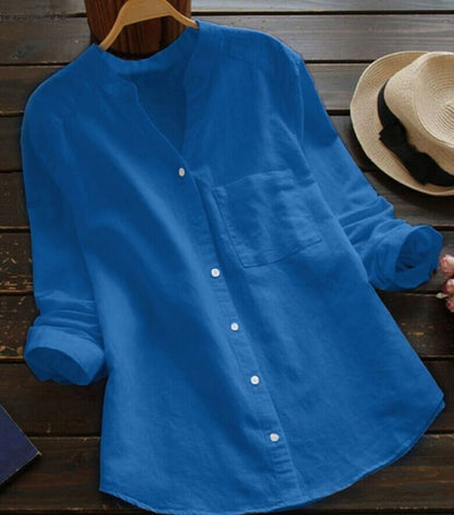 Elma - A relaxed and roomy linen and cotton shirt