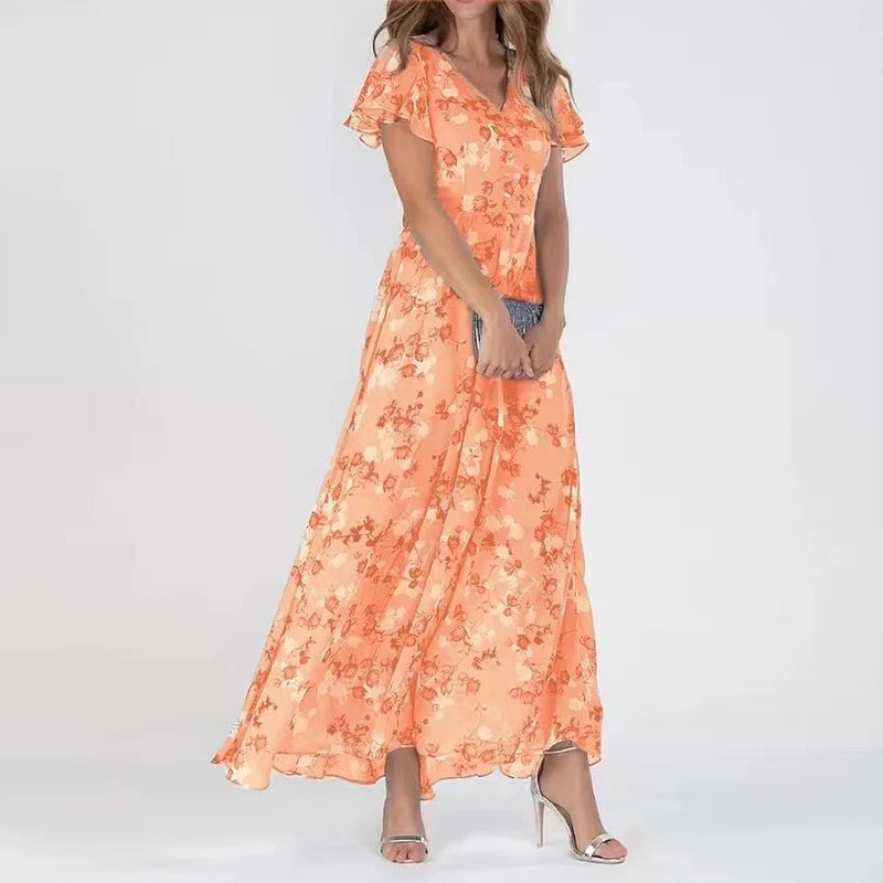 Victoria – Summer maxi dress featuring a floral design