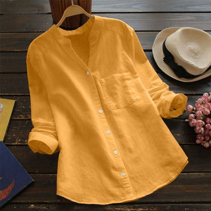 Elma - A relaxed and roomy linen and cotton shirt