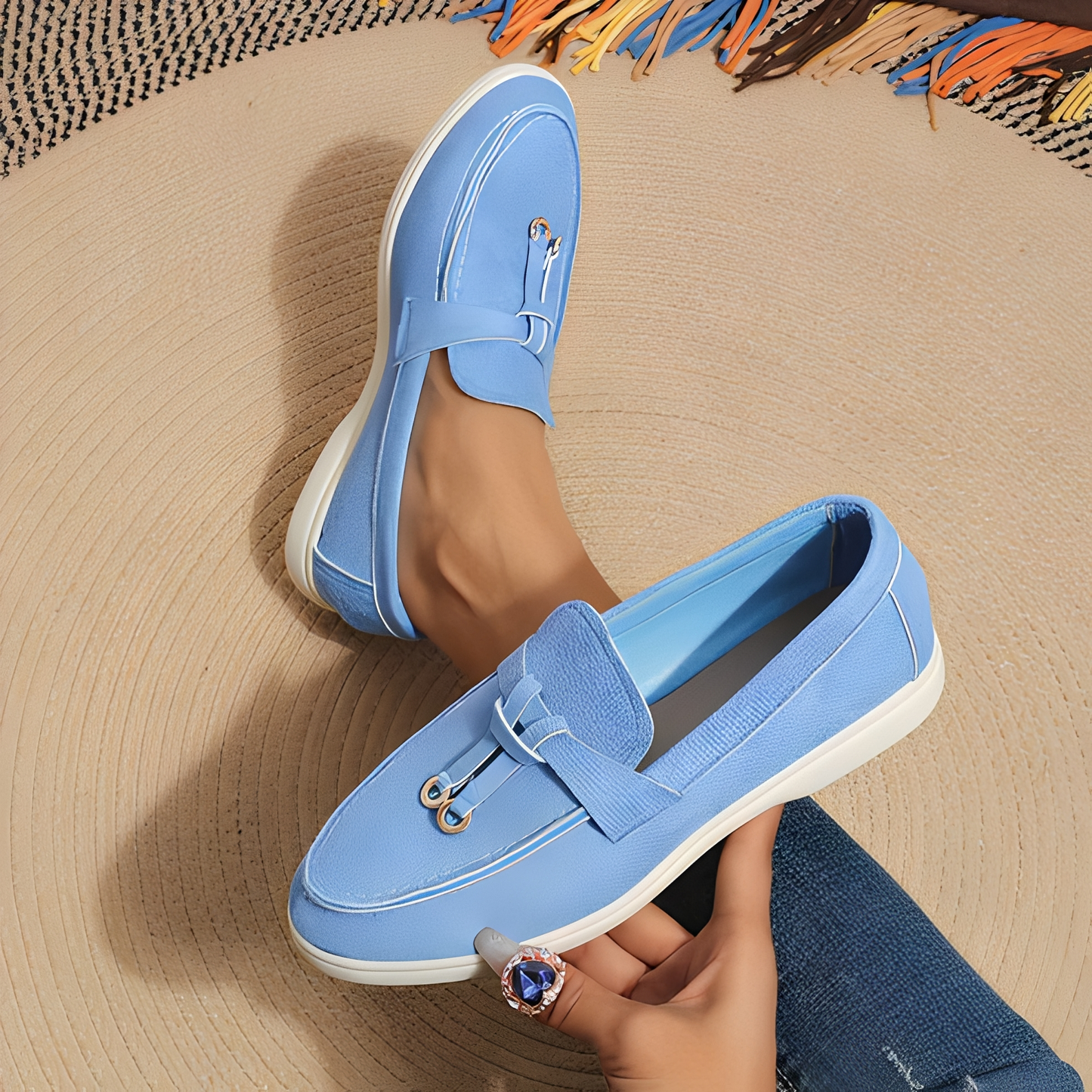 Euna - Chic women's slip-on loafers