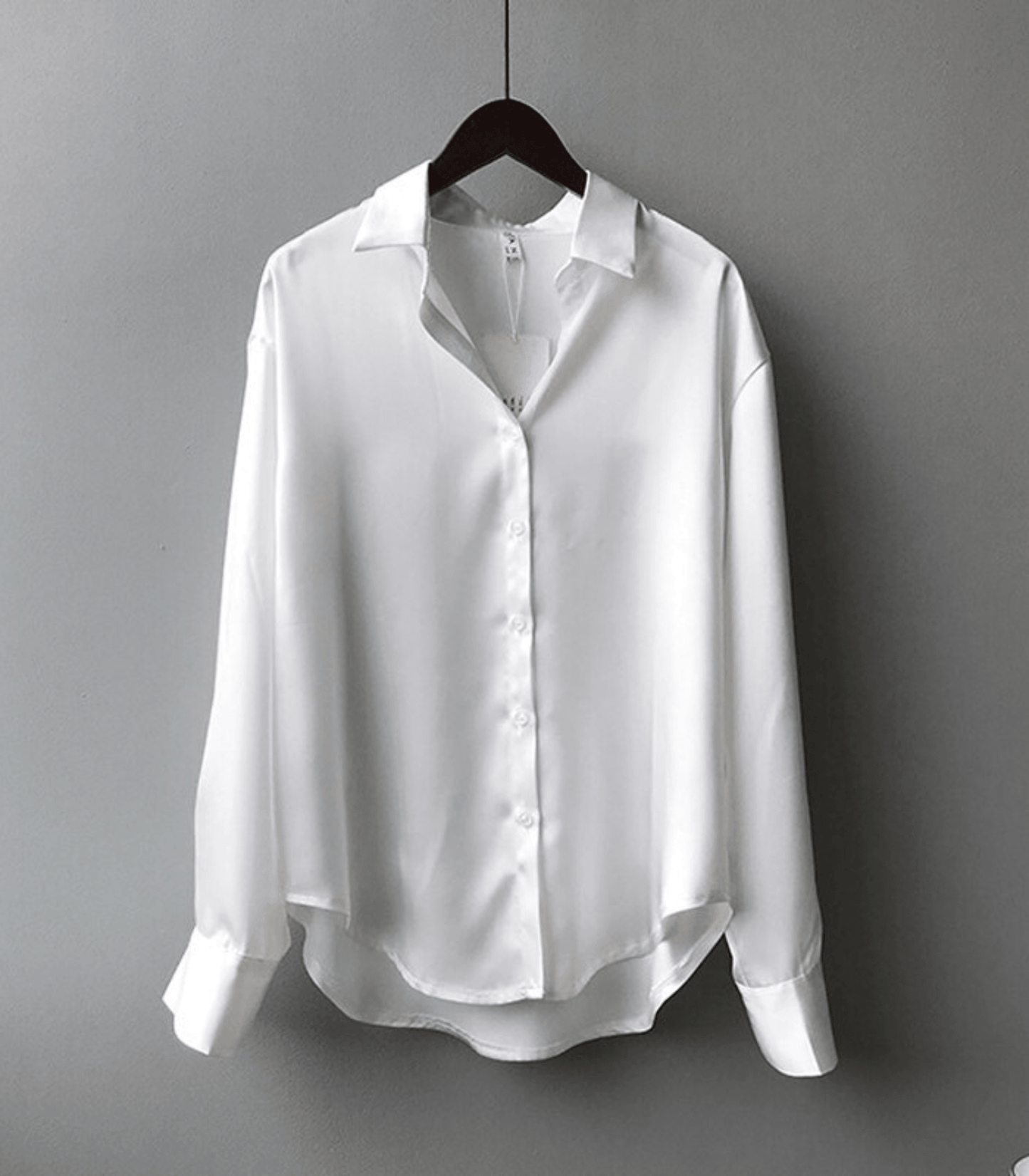 Magnolia - Silk Satin Shirt with Buttons