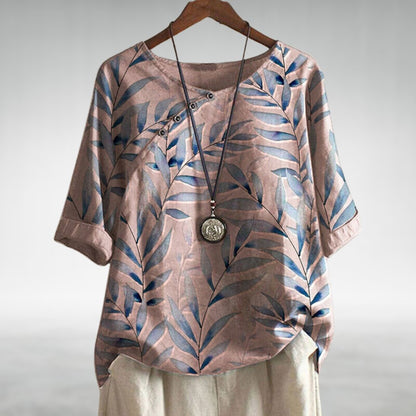 Helene - Relaxed Floral Shirt in a Casual Design