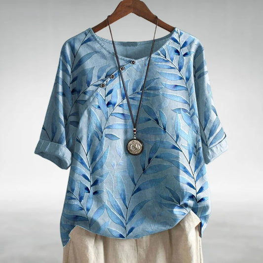 Helene - Relaxed Floral Shirt in a Casual Design