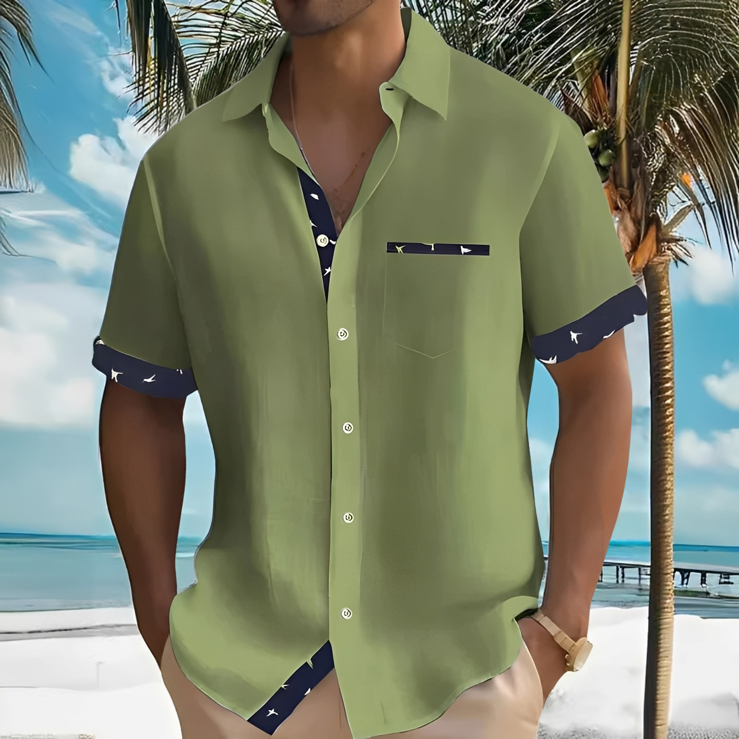 Arjun - Men's casual, loose-fitting shirt