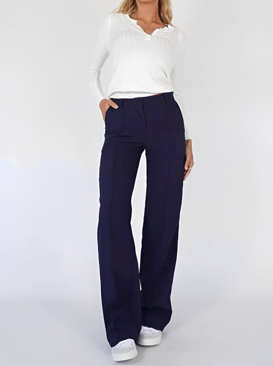 Nancy - Straight Cut Bootcut Pants for Women