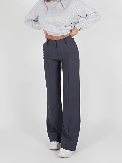 Nancy - Straight Cut Bootcut Pants for Women