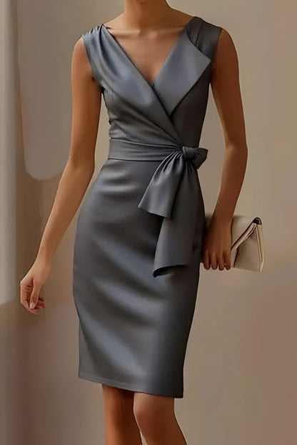 Dannell - Elegant midi dress with bow for women