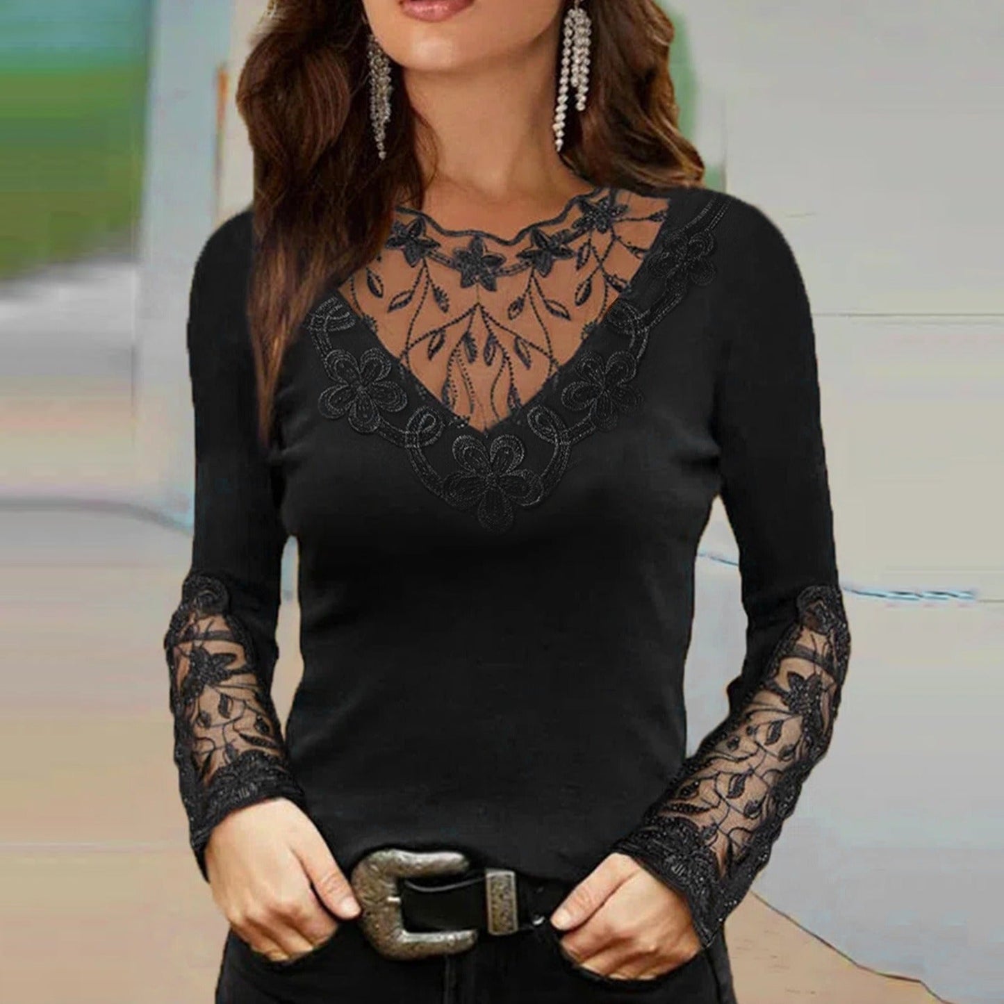 Eliza – Elegant Lace Blouse