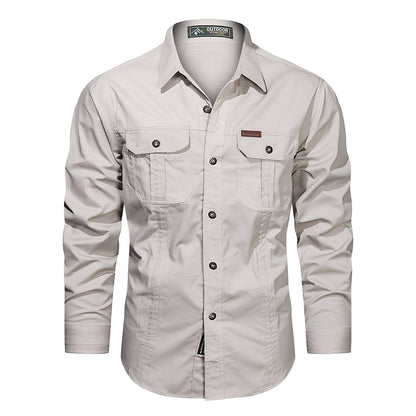 Gabriel – Men's Cargo Shirt with Practical Pockets