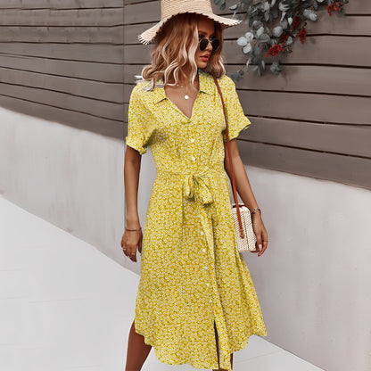 Lily – Elegant Floral Midi Dress