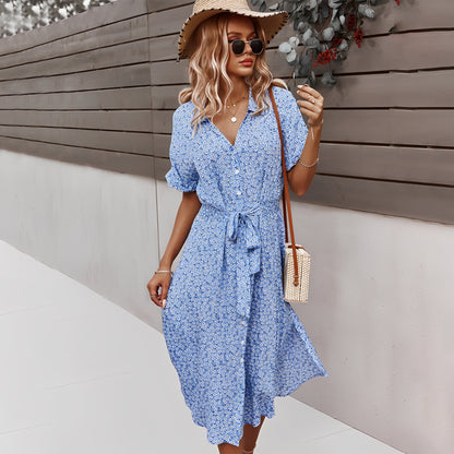 Lily – Elegant Floral Midi Dress