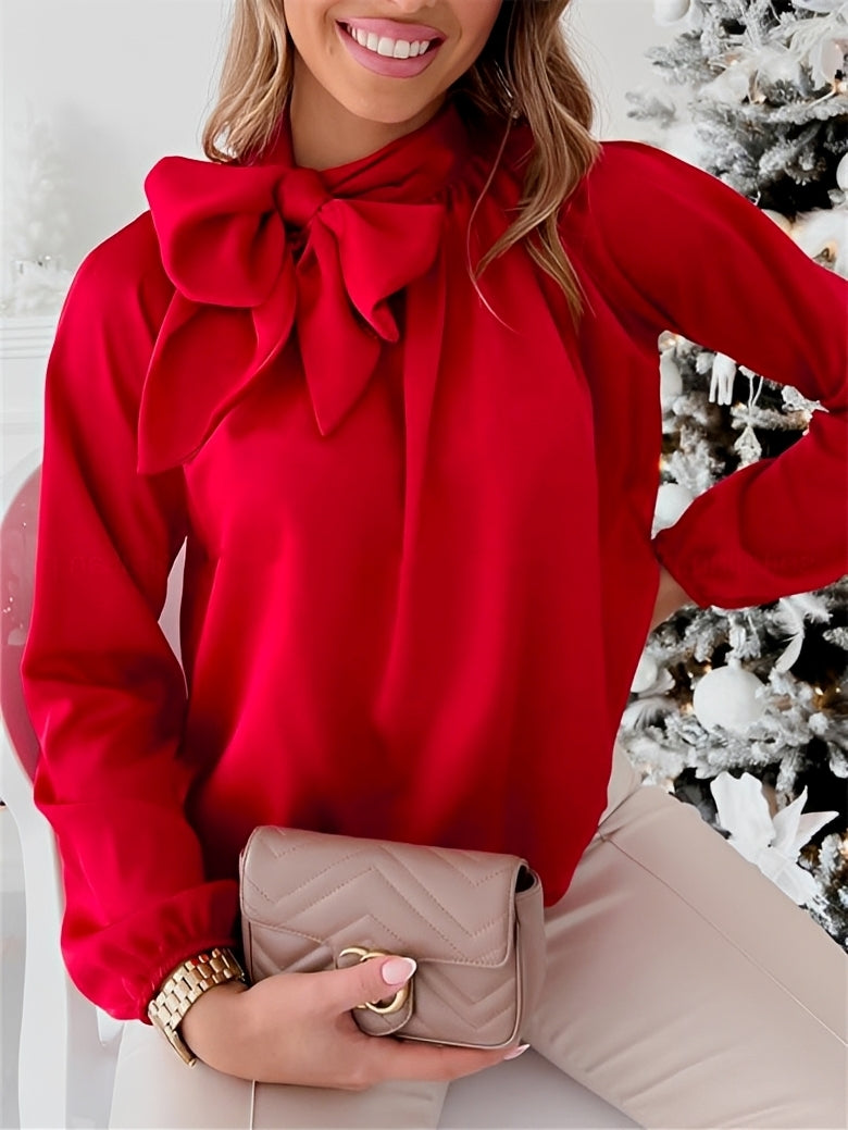 Juliette – Elegant Blouse with Tied Collar