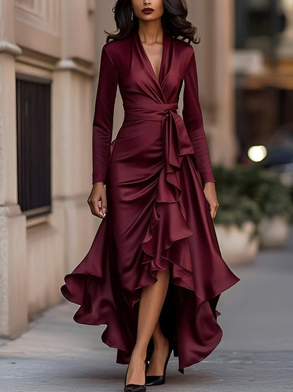 Lucie – Elegant Dress with V-Neck