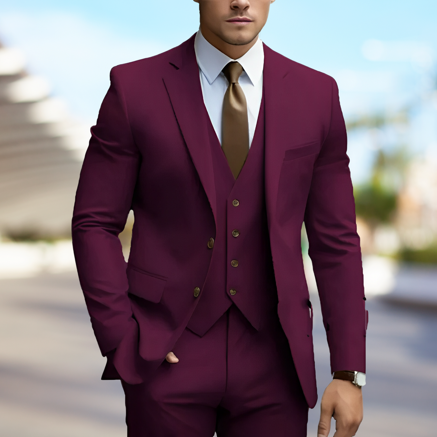 Liam – Stylish 3-Piece Men's Wedding Suit
