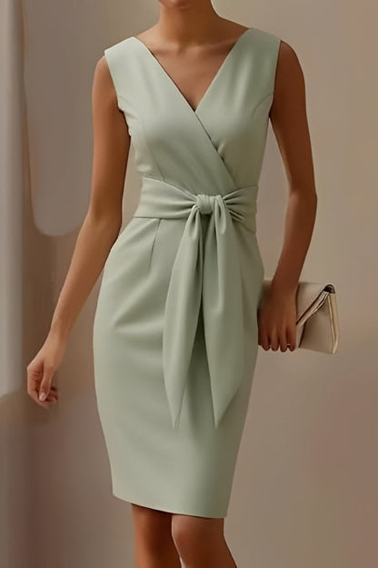 Dannell - Elegant midi dress with bow for women