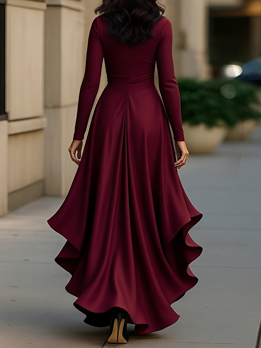 Lucie – Elegant Dress with V-Neck