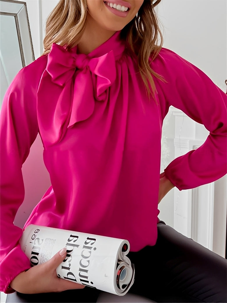 Juliette – Elegant Blouse with Tied Collar