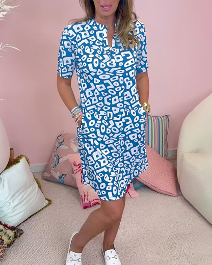 Louisa - Stylish dress with V-neck for women