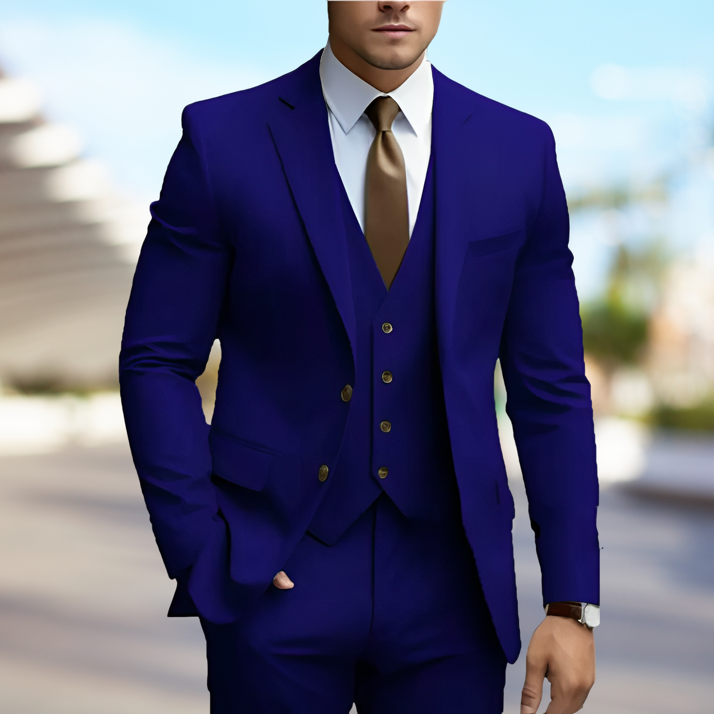 Liam – Stylish 3-Piece Men's Wedding Suit