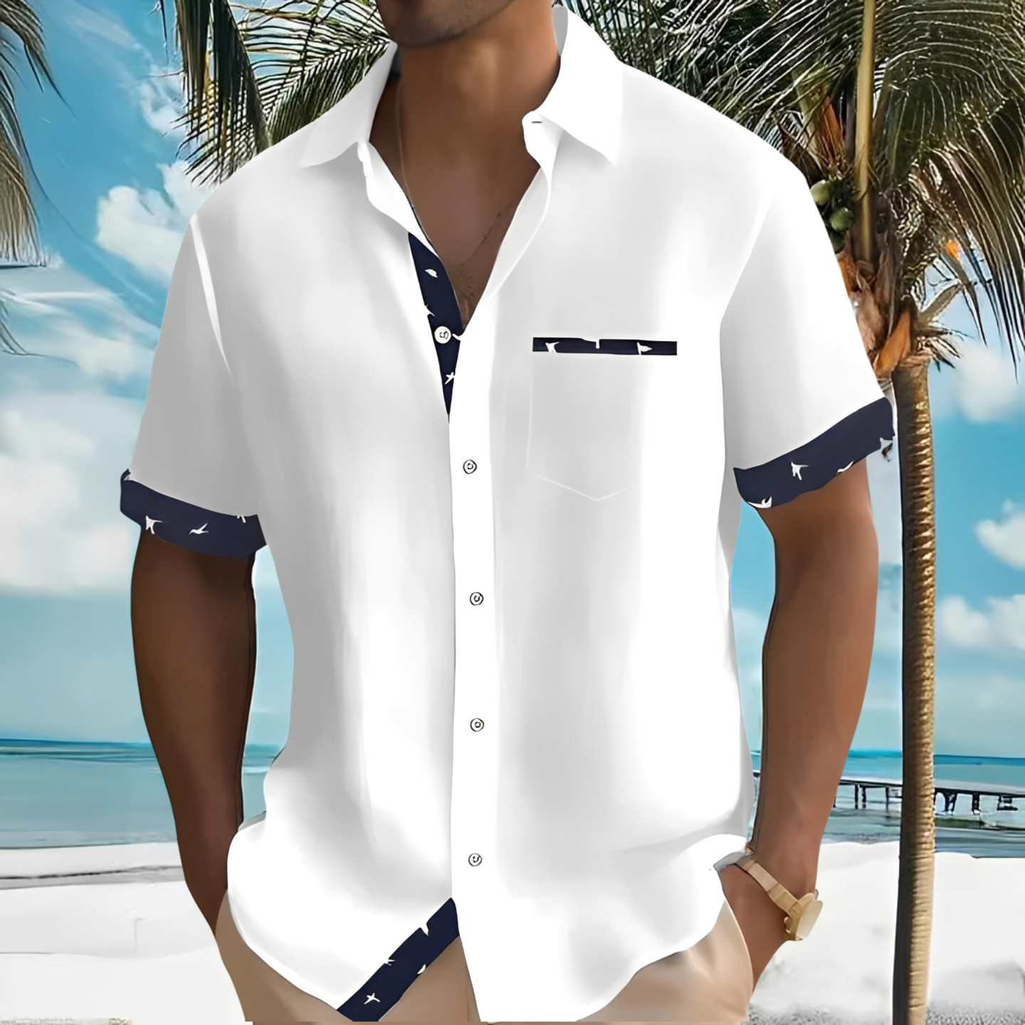 Arjun - Men's casual, loose-fitting shirt