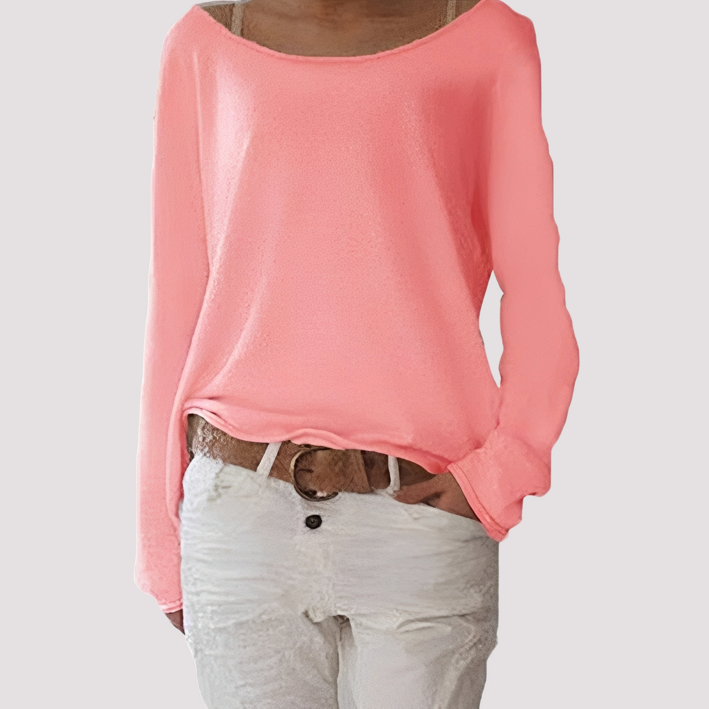 Joanna - Casual, loose-fitting long-sleeve shirt for women