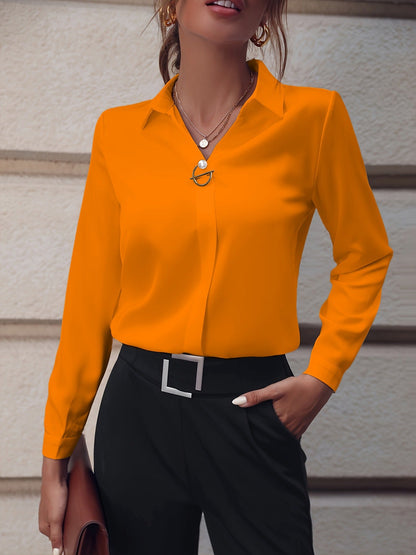 Claire – Elegant Solid Blouse
