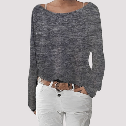 Joanna - Casual, loose-fitting long-sleeve shirt for women