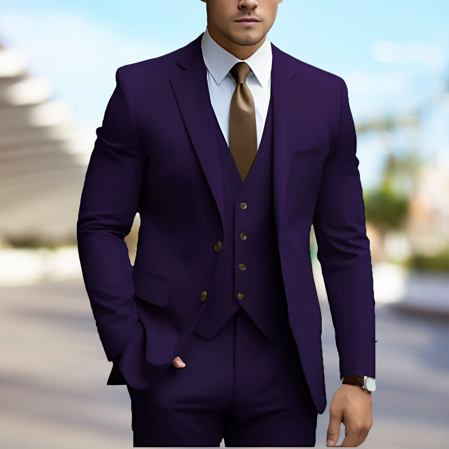 Liam – Stylish 3-Piece Men's Wedding Suit