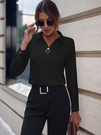 Claire – Elegant Solid Blouse