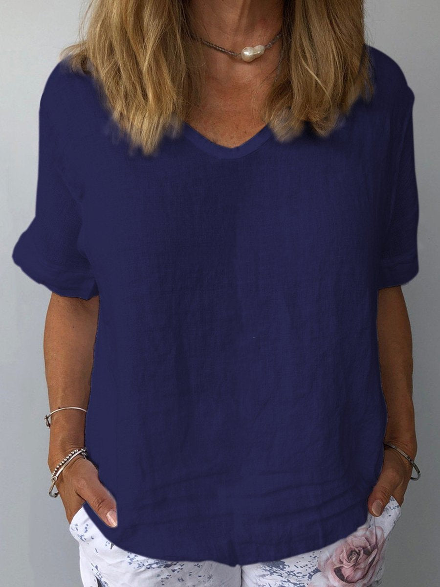 Elin – Relaxed Cotton and Linen Top