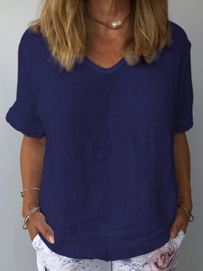 Elin – Relaxed Cotton and Linen Top